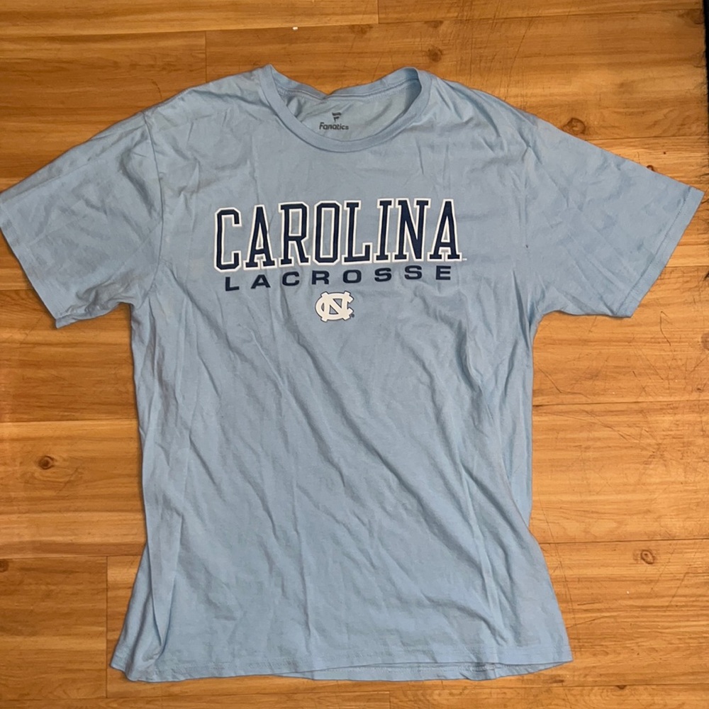 UNC north carolina lacrosse short sleeve t shirt medium